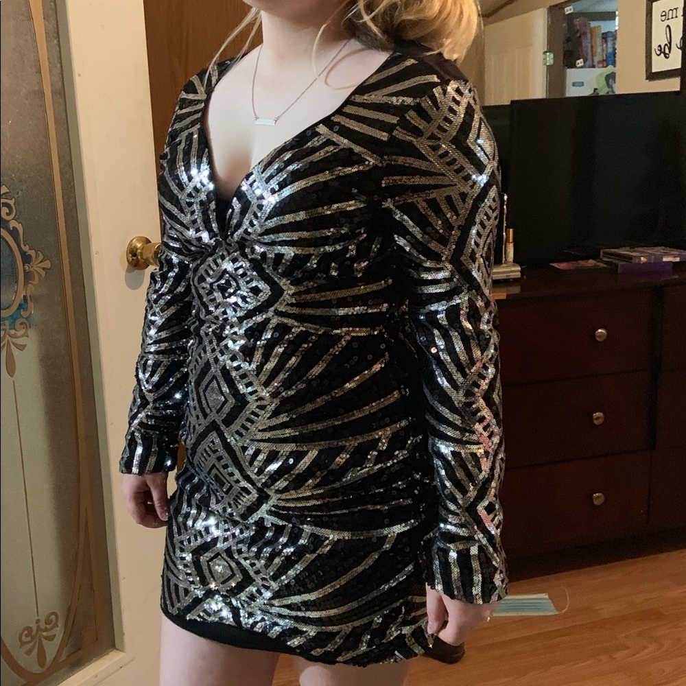 Sequin Mini Dress